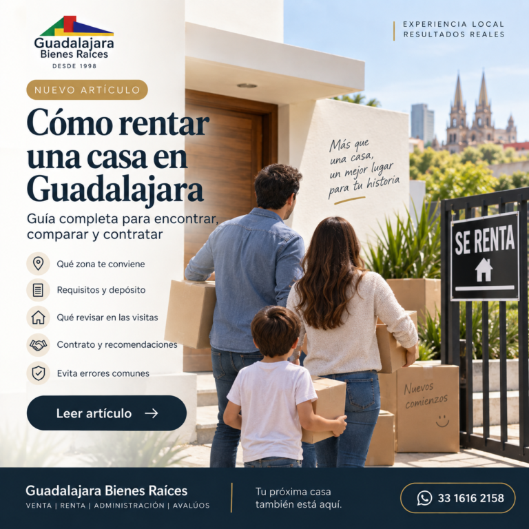 Familia buscando una casa en renta en Guadalajara