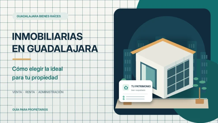 Asesor inmobiliario y propietario revisando una propuesta de servicios inmobiliarios en Guadalajara.